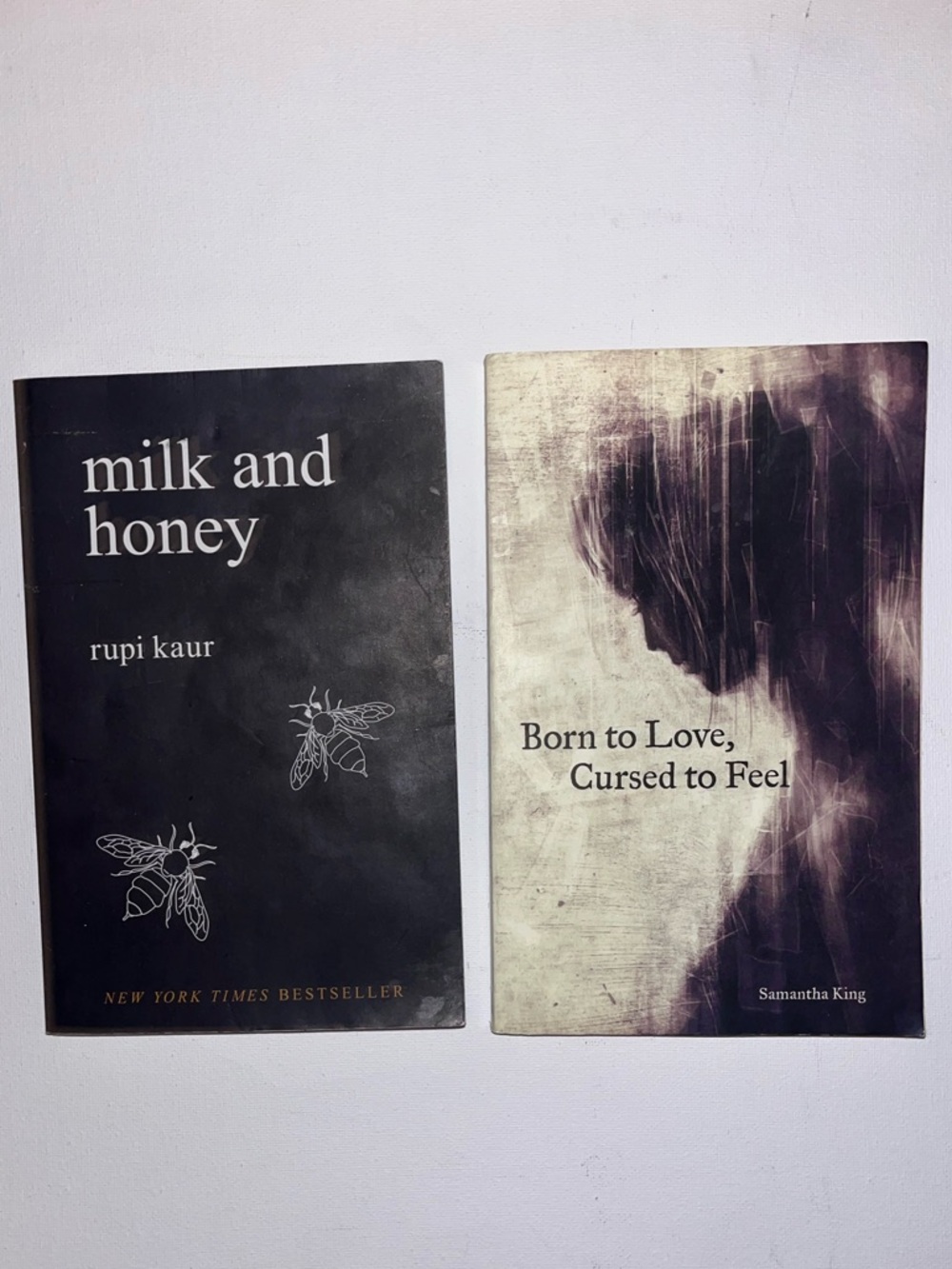 Milk and Honey + Born to Love, Cursed to Feel - Black & Cream Book Set